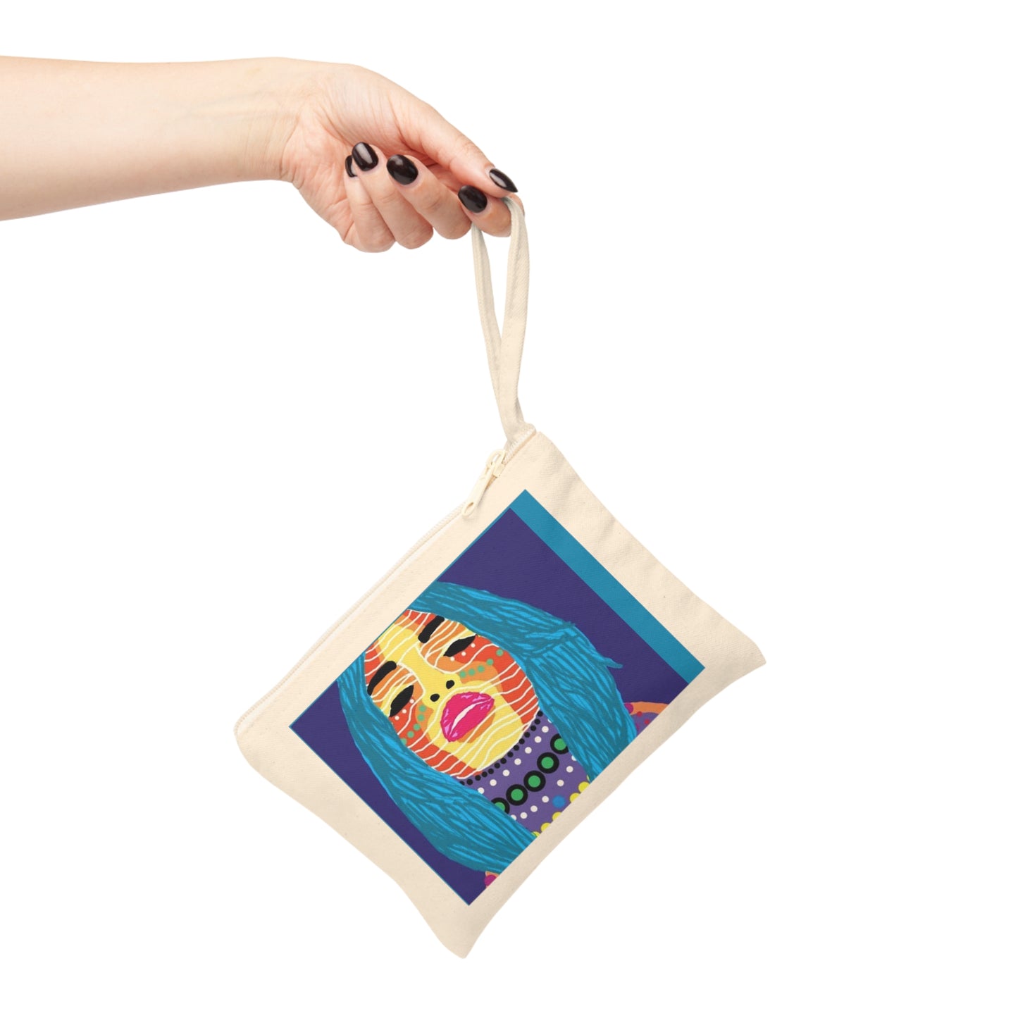 Accessory Pouch — Colorful Pop Art Woman Cosmetic Bag