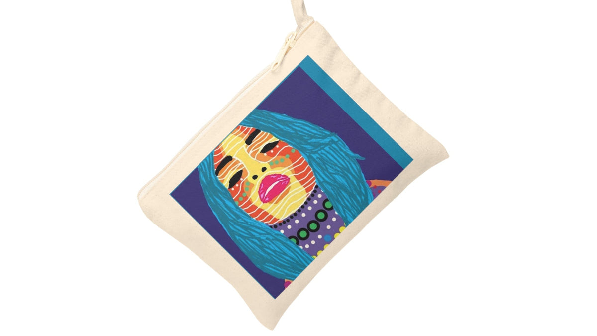 Accessory Pouch — Colorful Pop Art Woman Cosmetic Bag