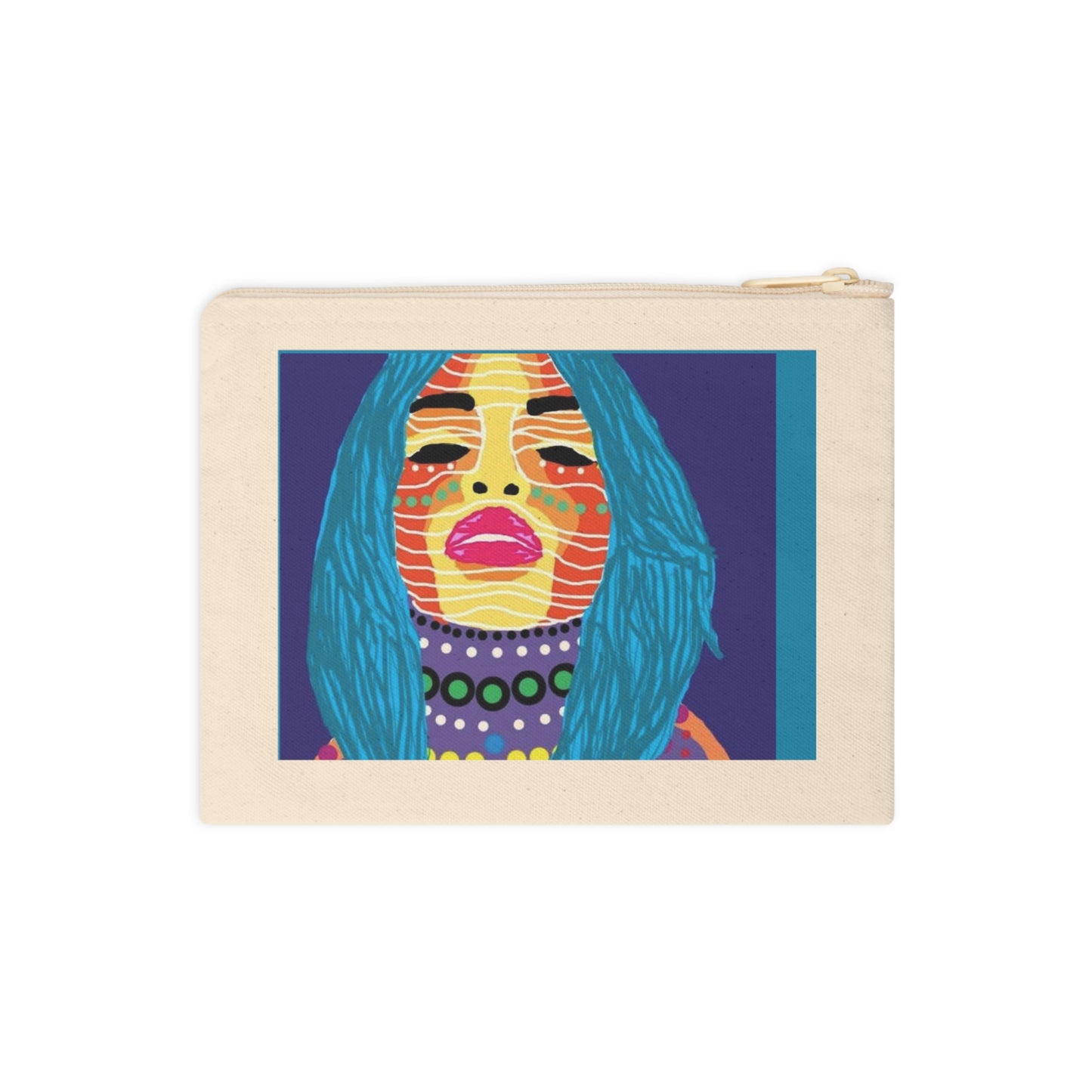 Accessory Pouch — Colorful Pop Art Woman Cosmetic Bag