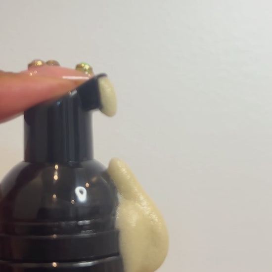 Black Soap Cleanser Foam Texture Video