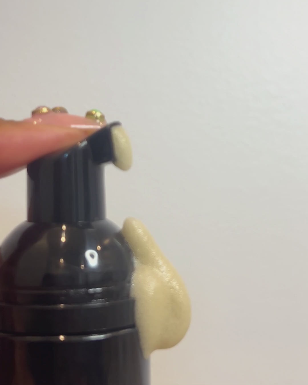 Black Soap Cleanser Foam Texture Video